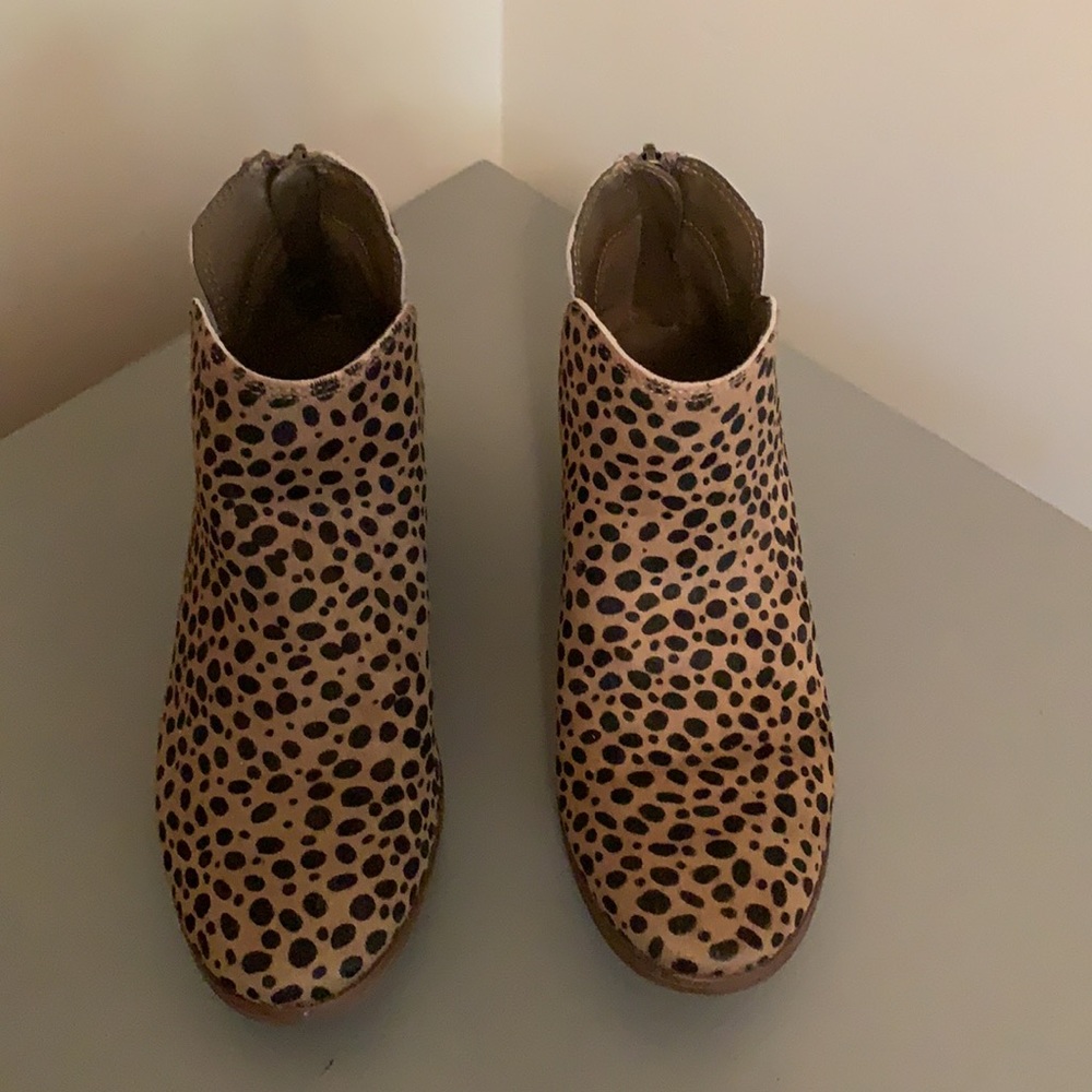 Michael Shannon Leopard Print Booties Size 5.5. L… - image 2